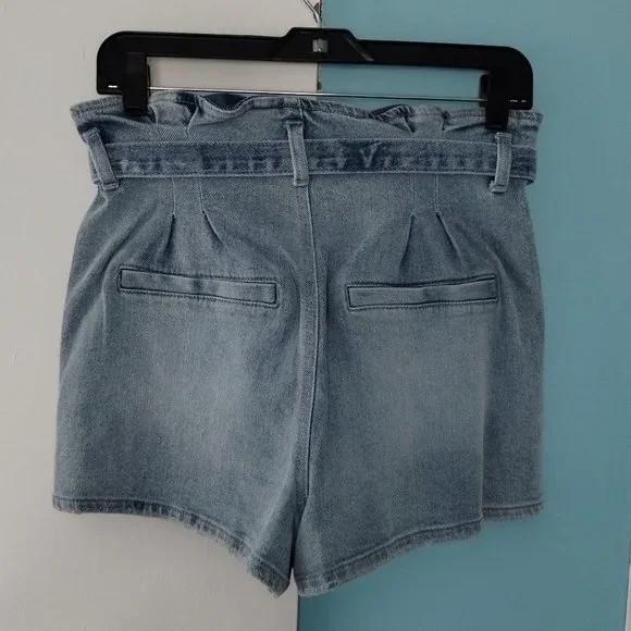 SO Paperbag Waist High Rise Vintage Mom Shorts - Picture 4 of 11